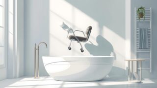 カビない!? お風呂椅子　マグネットお風呂椅子